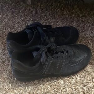 Boys Black New Balance 574